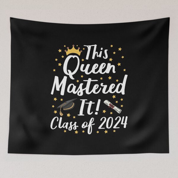 Item preview, This Queen Mastered It - Class Of 2024 I designed and sold by Lemon Pepper.