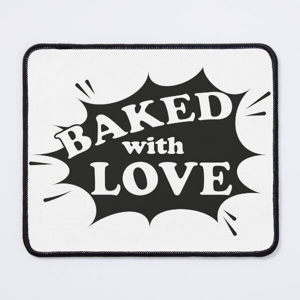 Item preview, Comic boom Baked with love icon. Simple illustration of comic Baked witj love icon for web. Comic speech bubble design. White and black. Speech bubble icon.	 designed and sold by ElenaPost.