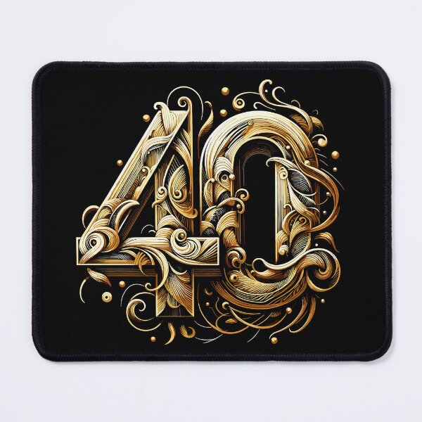 Item preview, 40 years gold glamor 40th birthday gift designed and sold by Pineapple-Tree.