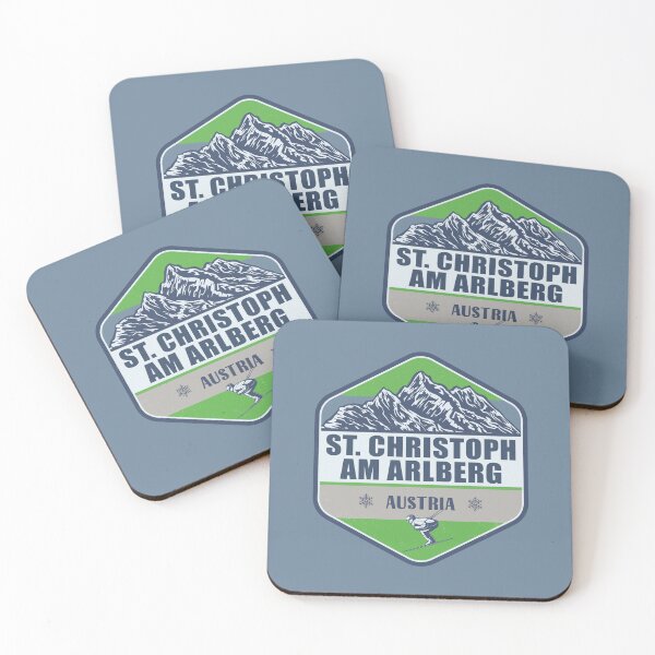 Item preview, St. Christoph am Arlberg Austria Vintage Skiing Design designed and sold by CynthiaGraphics.