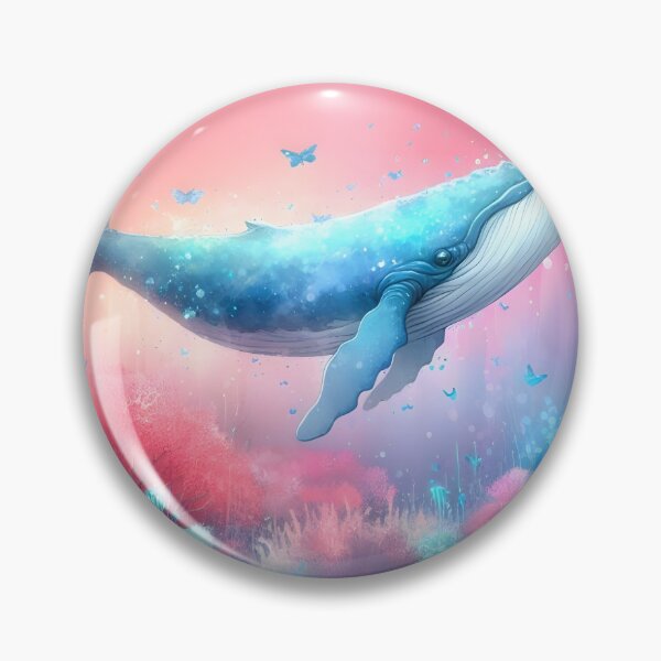 Item preview, Fairy whale swimming designed and sold by RubisLeaf.