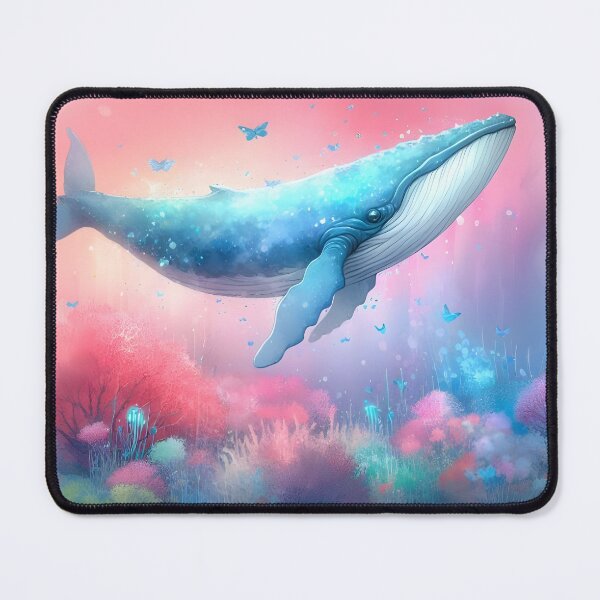 Item preview, Fairy whale swimming designed and sold by RubisLeaf.