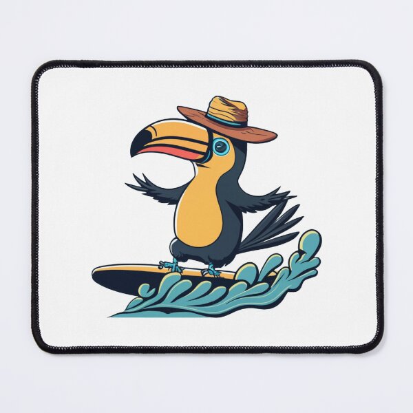 Item preview, Surfing Toucan, funny gifts for surfers designed and sold by V-Tee.