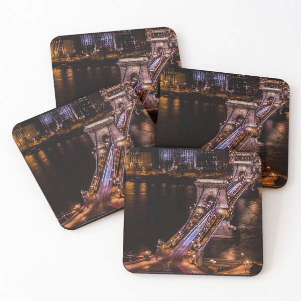 Item preview, Budapest, Chain Bridge at Night designed and sold by Tilosparty30.