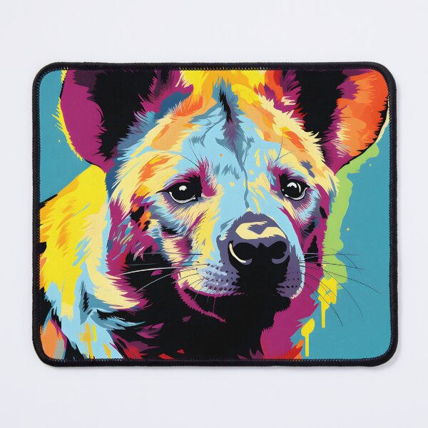 Item preview, Hyena portraits drawing. animal colorful. Animal throw pillow.  designed and sold by formform.