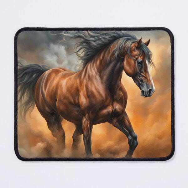 Item preview, Bay Stallion Horse with Warm Tones designed and sold by Stephanie Laird.