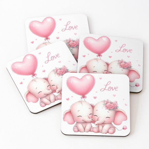 Item preview, Cute Pink baby elephants! designed and sold by fribabywonder.
