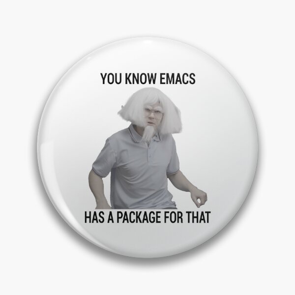 Item preview, Emacs - You Know Emacs Has A Package For That designed and sold by posix.