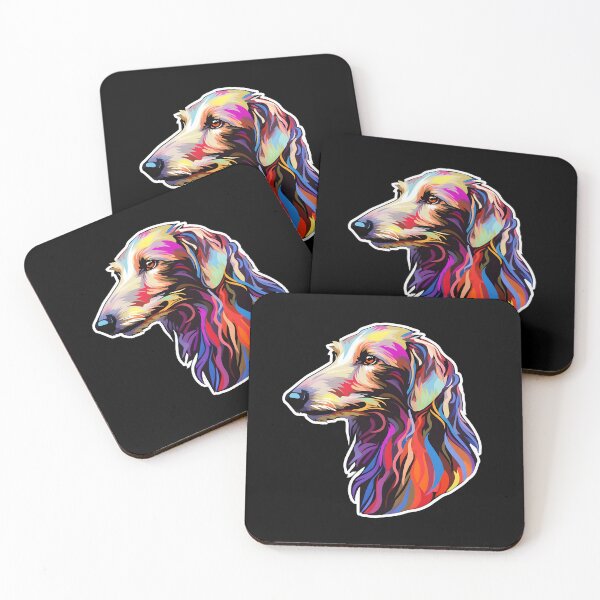 Item preview, Scottish Deerhound in WPAP style designed and sold by CUTEDOGGIEZ.