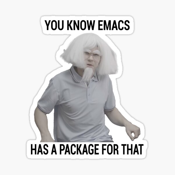 Item preview, Emacs - You Know Emacs Has A Package For That designed and sold by posix.
