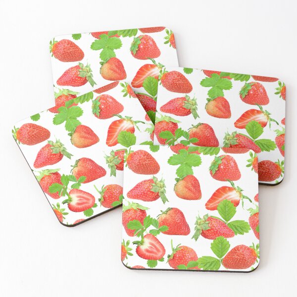 Item preview, Strawberries pattern designed and sold by smartlogo_factory.