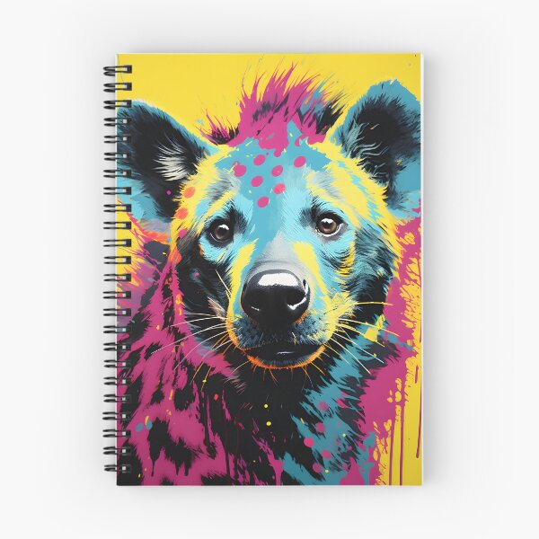 Item preview, Hyena portraits drawing. animal colorful. Animal throw pillow.  designed and sold by formform.
