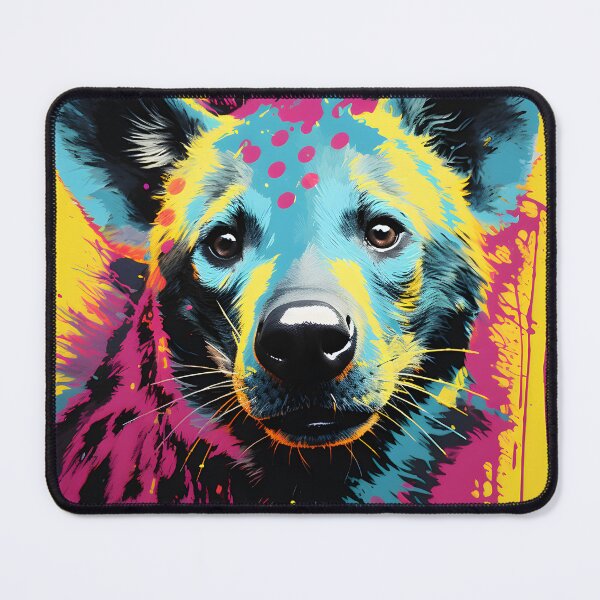 Item preview, Hyena portraits drawing. animal colorful. Animal throw pillow.  designed and sold by formform.