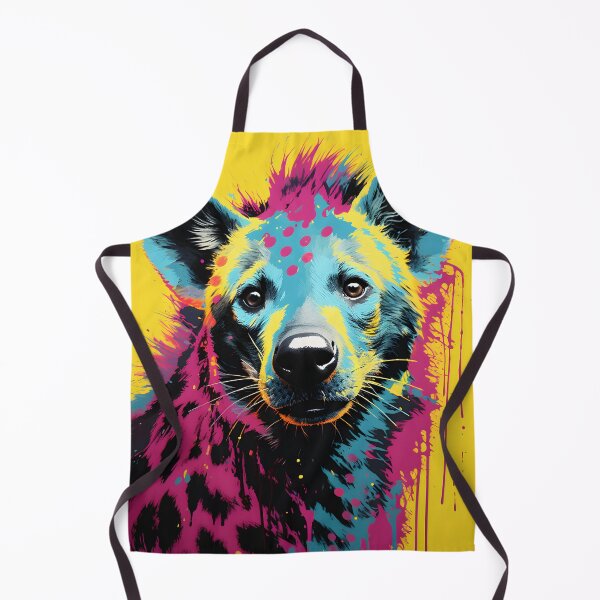 Item preview, Hyena portraits drawing. animal colorful. Animal throw pillow.  designed and sold by formform.