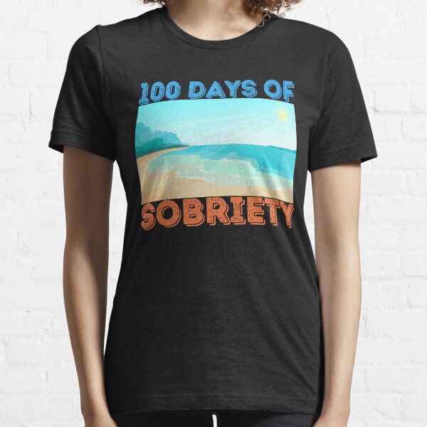  Glamorize Sobriety Quote Sober Girl T-Shirt : Clothing