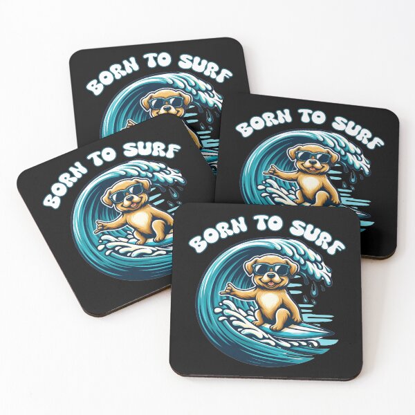 Item preview, Dog Born To Surf designed and sold by Aurorapod.