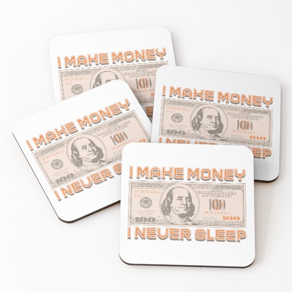 Item preview, I make money... I don't sleep (orange) designed and sold by Alien-Theory.