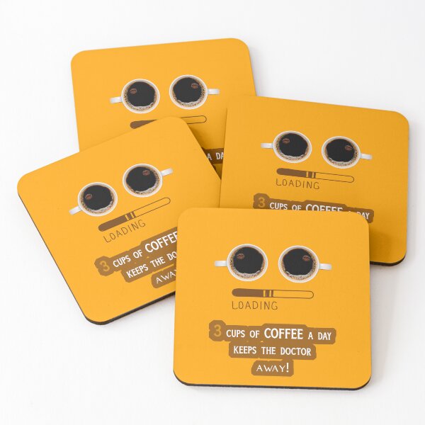 Item preview, Three cups of coffee a day keeps the doctor away! designed and sold by Nazeerr.