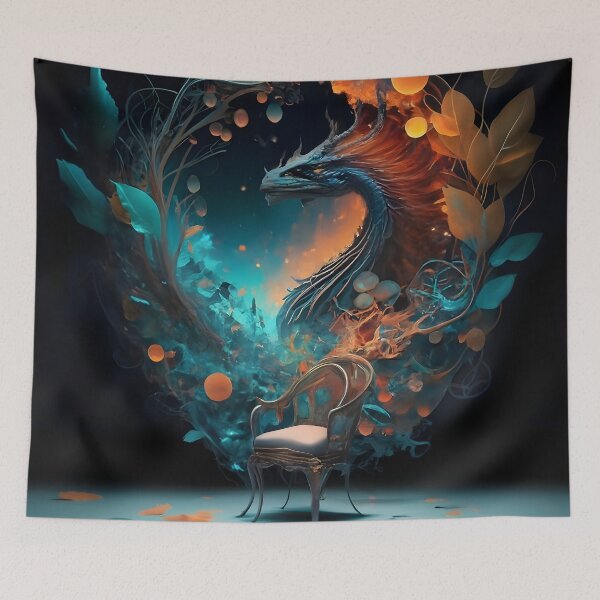 Item preview, Ephemeral Echoes: The Dragon's Solitude designed and sold by AI-Only Creations.