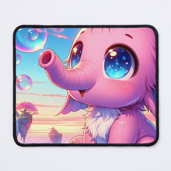 Item preview, Enchanting Pink Elephant in a Fantasy World designed and sold by mymagicstoreus.