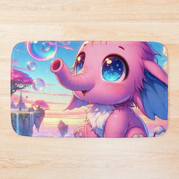 Item preview, Enchanting Pink Elephant in a Fantasy World designed and sold by mymagicstoreus.