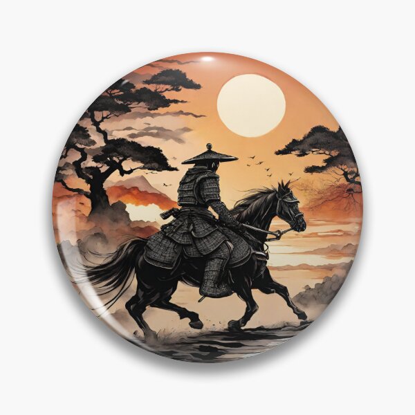 Item preview, Samurai In A Sunset designed and sold by letsgetinspired.