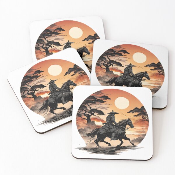 Item preview, Samurai In A Sunset designed and sold by letsgetinspired.