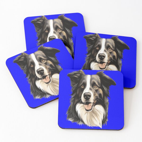 Item preview, Border Collie Pet Dog Owner Watercolor Full Face Art Design designed and sold by fantasticdesign.