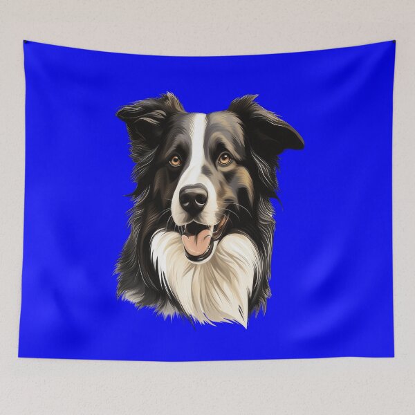 Item preview, Border Collie Pet Dog Owner Watercolor Full Face Art Design designed and sold by fantasticdesign.