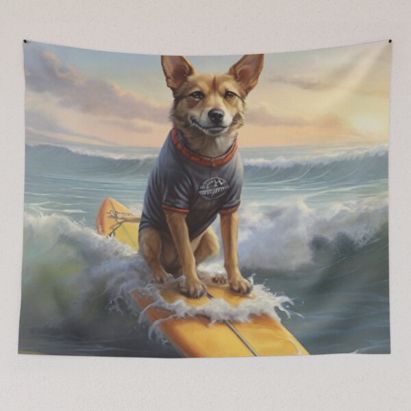 Item preview, Paws and Waves: The Ultimate Surfer Dog designed and sold by DoggyDream.