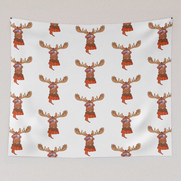 Item preview, Winter Moose designed and sold by rachelhbrownart.