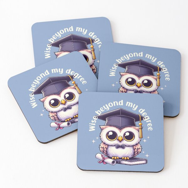 Item preview, "Wise beyond My Degree" Quote & Wise Owl Graduation designed and sold by MusesWhispers.