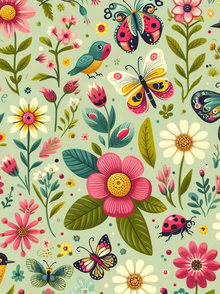 Thumbnail 4 of 4, iPhone Case, Spring Pattern designed and sold by OfficierArnaute.