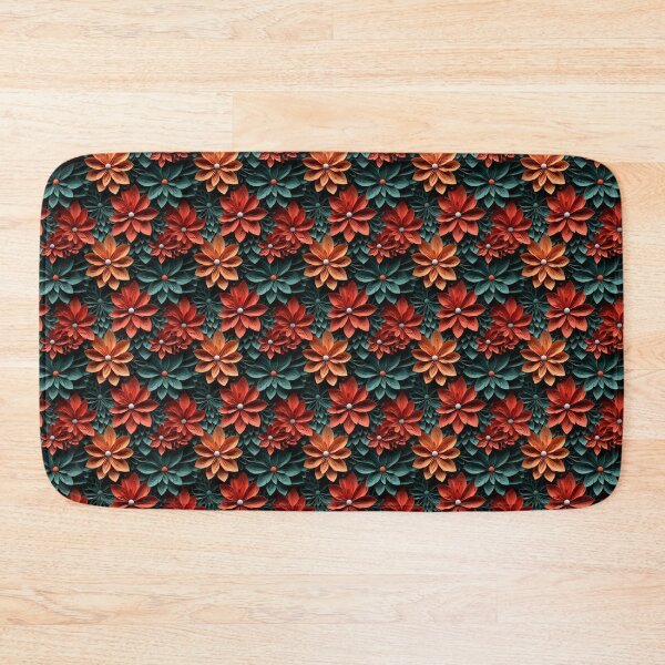 Item preview, 3D flower seamless pattern designed and sold by varinchai.