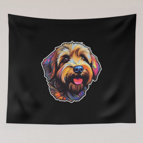 Item preview, Soft-coated Wheaten Terrier in WPAP style designed and sold by CUTEDOGGIEZ.