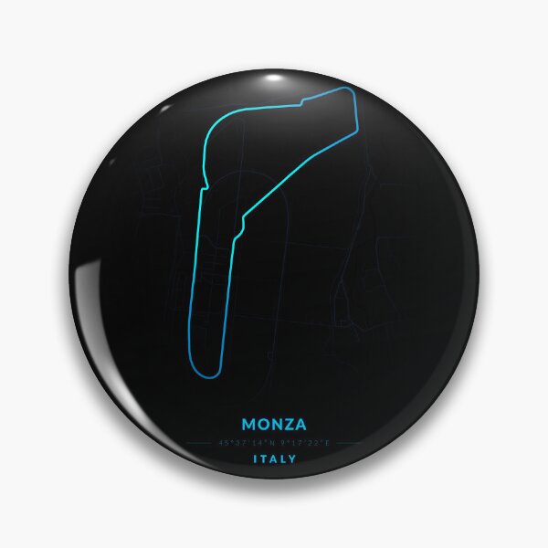 Item preview, Monza circuit in Italy in blue color neon style designed and sold by Jerhus.