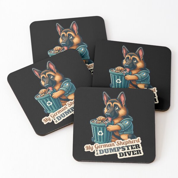 Item preview, German Shepherd Trashman designed and sold by ThisDress.