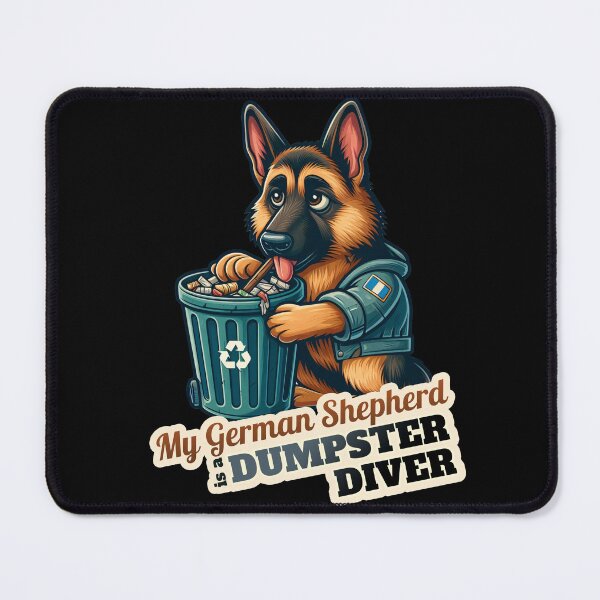 Item preview, German Shepherd Trashman designed and sold by ThisDress.