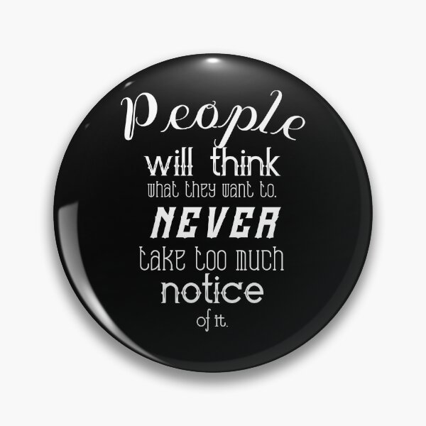 Item preview, People Will Think designed and sold by PorcupineQuinn.