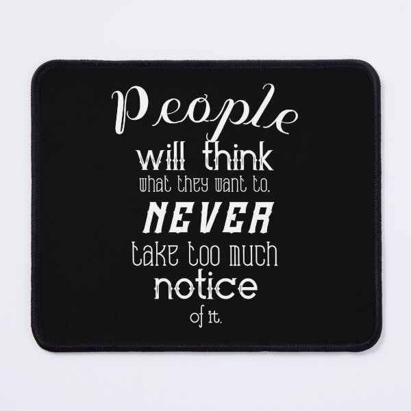 Item preview, People Will Think designed and sold by PorcupineQuinn.