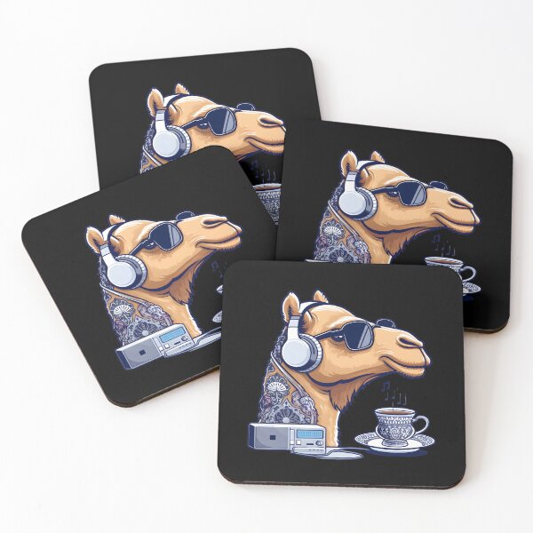 Item preview, A camel listening to music designed and sold by Persian Pride Official.