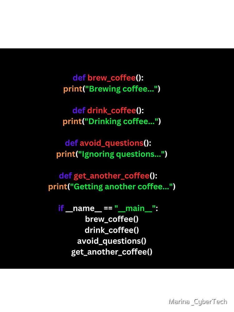 Thumbnail 4 of 4, iPhone Case, Funny Coffee Brew Computer Python Code  designed and sold by Dramageek8.