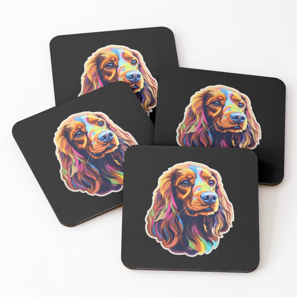 Item preview, Sussex Spaniel in WPAP style designed and sold by CUTEDOGGIEZ.