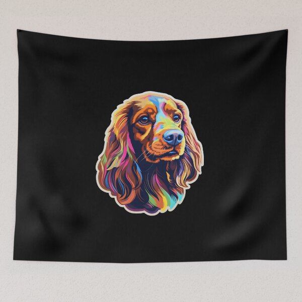 Item preview, Sussex Spaniel in WPAP style designed and sold by CUTEDOGGIEZ.