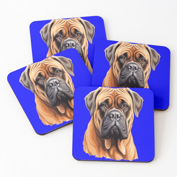 Artikelvorschau, Bullmastiff-Haustier-Hundebesitzer-Aquarell-Vollgesichts-Kunstentwurf entworfen und verkauft von fantasticdesign.