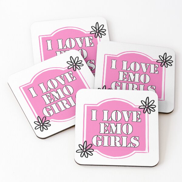 Item preview, I LOVE EMO GIRLS designed and sold by wordswithfonts.