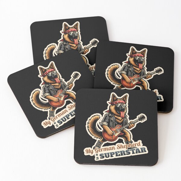 Item preview, German Shepherd Rockstar designed and sold by ThisDress.