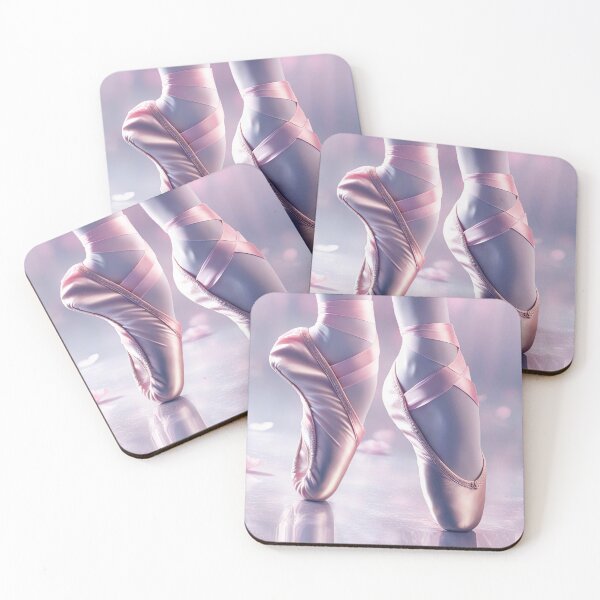 Item preview, Pink Satin Ballet Toe Shoes designed and sold by Stephanie Laird.