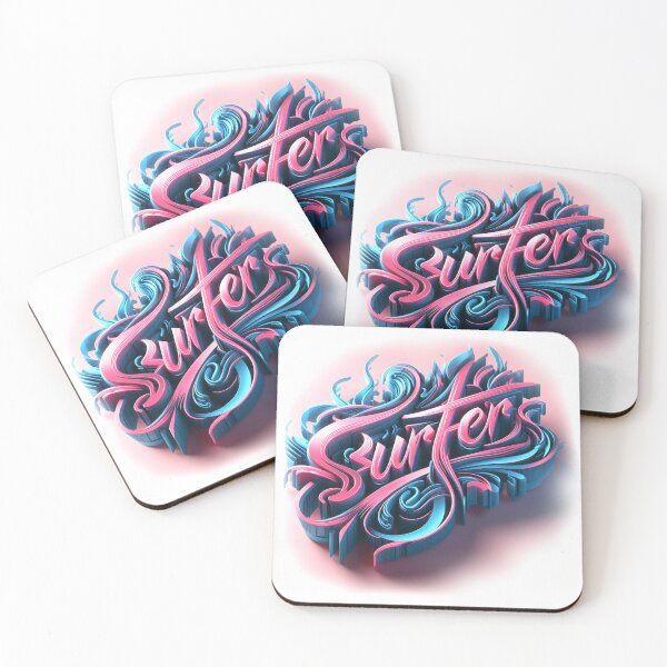 Item preview, graffiti surfer logo, surfer t shirt, nautical sticker art, urban art, 3d letters designed and sold by KreativeSouls.