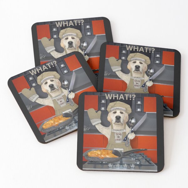 Item preview, DOG IN KITCHEN GETTING DOWN designed and sold by SagFabulous.